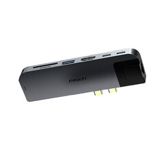 Adapteris PISEN NJ-TC23 8in1 Type-C Uz Thunderbolt3 2USB3.0 USB2.0 HDMI SD/TF USB-C 1000mbps par HUAWEI MacBookPro/Air цена и информация | Адаптеры и USB разветвители | 220.lv