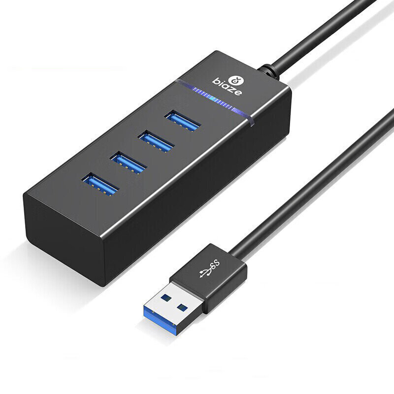 Adapteris BIAZE HUB7 USB Uz 4USB3.0 ABS 0.5m цена и информация | Adapteri un USB centrmezgli | 220.lv