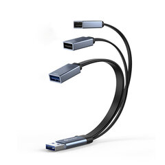 Adapteris BIAZE HUB3 3in1 USB Uz USB3.0 2USB2.0 ABS cena un informācija | Biaze Datortehnika | 220.lv