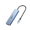 Adapteris BIAZE HUB5 5in1 Type-C Uz USB3.0 2USB2.0 PD HDMI par HUAWEI Mate40/P50 Samsung S20