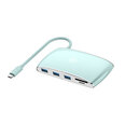 Adapteris aigo H9S 9in1 Type-C Uz 3USB3.0 HDMI SD/TF PD VGA 1000mbps par HUAWEI Mate40/P50 Samsung S20