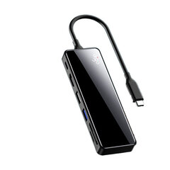 Адаптер aigo H6JD 6in1 Type-C До USB3.0 USB2.0 HDMI SD/TF PD для HUAWEI Mate40/P50 Samsung S20 цена и информация | Адаптеры и USB разветвители | 220.lv
