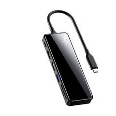 Adapteris aigo H6JD 6in1 Type-C Uz USB3.0 USB2.0 HDMI SD/TF PD par HUAWEI Mate40/P50 Samsung S20 cena un informācija | Adapteri un USB centrmezgli | 220.lv