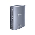 Адаптер Orico TB3-S3 15in1 Type-C До 2Thunderbolt3 AUX 3.5mm 1000mbps SD/TF 2Type-C 3USB3.1 2USB3.0 2USB2.0 S/PDIF DC60W DP1.4 для HUAWEI Mate40/P50 Samsung S20