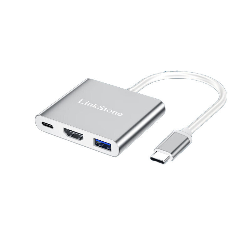 Adapteris LinkStone A030 3in1 Type-C Uz PD HDMI USB3.0 par HUAWEI Mate40/P50 Samsung S20 цена и информация | Adapteri un USB centrmezgli | 220.lv