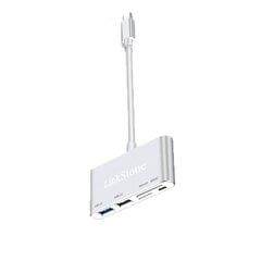 Adapteris LinkStone C315K 5in1 Type-C Uz USB3.0 USB2.0 SD/TF Micro USB par HUAWEI Mate40/P50 Samsung S20 цена и информация | Адаптеры и USB разветвители | 220.lv