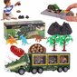 Dino kravas automašīna ar mūziku - zaļa цена и информация | Rotaļlietas zēniem | 220.lv