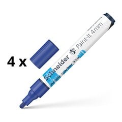 Akrila marķieris Šneiders Paint-I 320, 4mm, Blue Sp. 4. pakete. cena un informācija | Rakstāmpiederumi | 220.lv