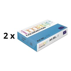 Krāsains papīra attēls Krāsa, A4, 80 GSM, 500 lappuses, Stokholmas / Deep Blue Pack 2 gab. cena un informācija | Burtnīcas un papīra preces | 220.lv
