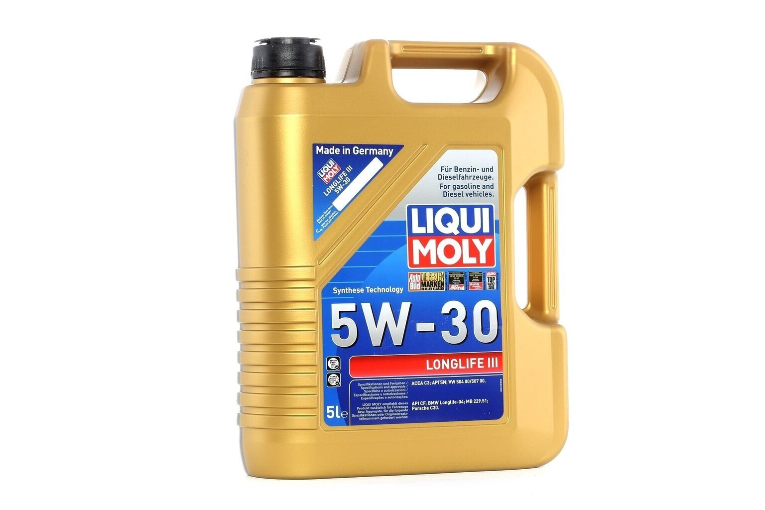 Liqui Moly 5w30 longlife III 20647 motoreļļa, 5L цена и информация | Motoreļļas | 220.lv