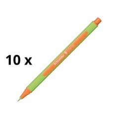 Pildspalva Schneider sastāvs 0,4 mm, zaļš korpuss, gaiši oranža tintes 10 pc. цена и информация | Письменные принадлежности | 220.lv