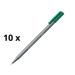 Pildspalva Staedtler Triplus Fineliner 334, 0,3 mm. 10 gab. cena un informācija | Rakstāmpiederumi | 220.lv