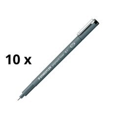 Pildspalva standlera , 1,2 mm, melna tintes iepakojums 10 gab. цена и информация | Письменные принадлежности | 220.lv