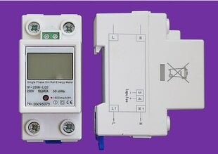 Oднофазный электрический счетчик ProBase™, 0.3-60A, 230/240V , 2x DIN цена и информация | Электрические выключатели, розетки | 220.lv