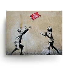 Sienas plakāts Banksy Graffiti Ball Games Interjera dekors - 60 x 43 cm cena un informācija | Gleznas | 220.lv