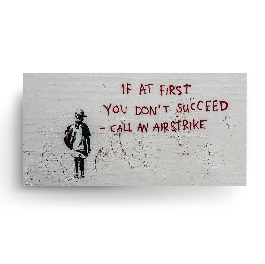 Sienas plakāts Banksy Graffiti citātu interjera dekors - 60 x 43 cm cena un informācija | Gleznas | 220.lv