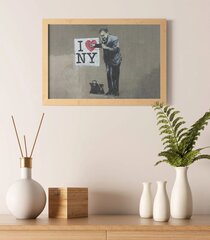 Sienas plakāts Banksy Graffiti Ņujorkas interjera dekors - 60 x 43 cm цена и информация | Картины | 220.lv