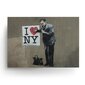 Sienas plakāts Banksy Graffiti Ņujorkas interjera dekors - 60 x 43 cm cena un informācija | Gleznas | 220.lv