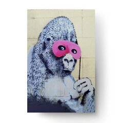 Sienas plakāts Gorilla maskā Interjera dekors - 100 x 71 cm цена и информация | Картины | 220.lv