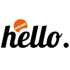 Виниловая наклейка на стену надпись Hello черного цвета Стикер с текстом Декор интерьера - 140 х 48 см цена и информация | Декоративные наклейки | 220.lv