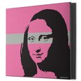 Sienas apdruka Audekls Banksy Graffiti Mona Lisa interjera dekors - 100 x 100 cm