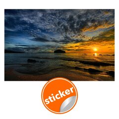 Tapetes ar saulrieta attēlu pie jūras, tapetes ar skaistu ainavu, interjera dekors - 390 x 280 cm cena un informācija | Dekoratīvās uzlīmes | 220.lv