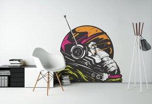 Vinila sienas uzlīme Banksy Monkey Astronaut interjera dekors bērnu istabai — 120 x 116 cm цена и информация | Декоративные наклейки | 220.lv