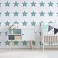 Vinila sienas uzlīmes pelēkas zvaigznes, bērnu istabas interjera dekors - 40 gab. цена и информация | Dekoratīvās uzlīmes | 220.lv
