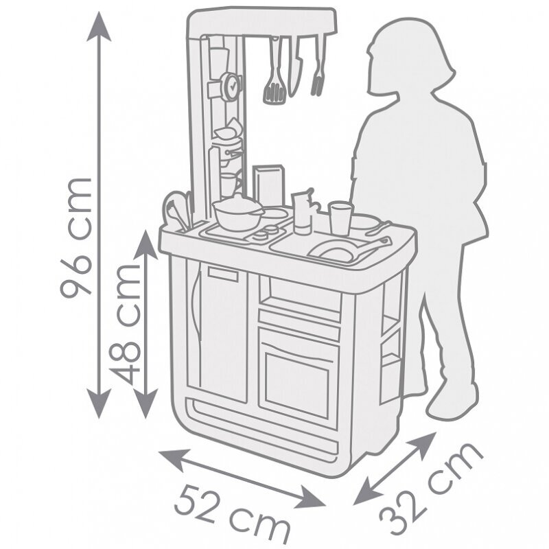 Virtuve Smoby Bon Appetit, zila cena un informācija | Rotaļlietas meitenēm | 220.lv