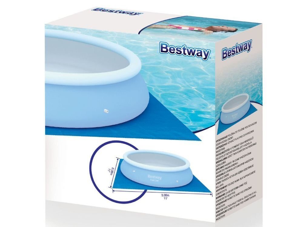 Baseina oderējums Bestway 58001 335 x 335 cm цена и информация | Baseinu piederumi | 220.lv