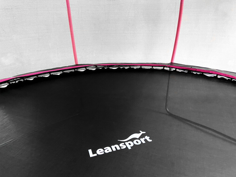 Batuts Lean Sport 244 cm, melns un rozā krāsā cena un informācija | Batuti | 220.lv