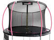 Batuts Lean Sport MAX 366 cm, melns un rozā krāsā cena un informācija | Batuti | 220.lv