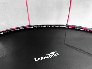 Batuts Lean Sport MAX 366 cm, melns un rozā krāsā cena un informācija | Batuti | 220.lv