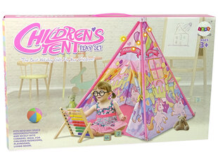 Детская палатка с подсветкой Единорог LeanToys цена и информация | Детские игровые домики | 220.lv
