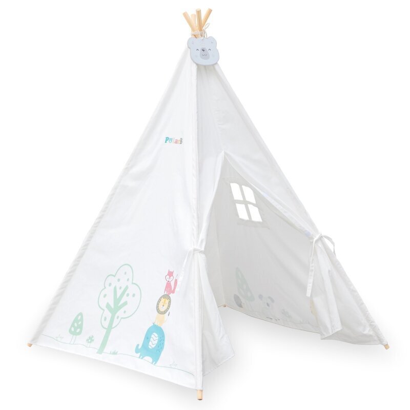 Koka telts bērniem Tipis цена и информация | Bērnu rotaļu laukumi, mājiņas | 220.lv