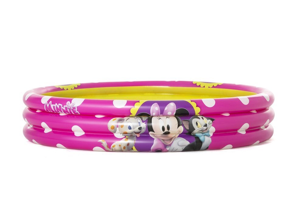 Minnie Mouse piepūšamais baseins bērniem 122 x 25 cm Bestway 91079 cena un informācija | Baseini | 220.lv