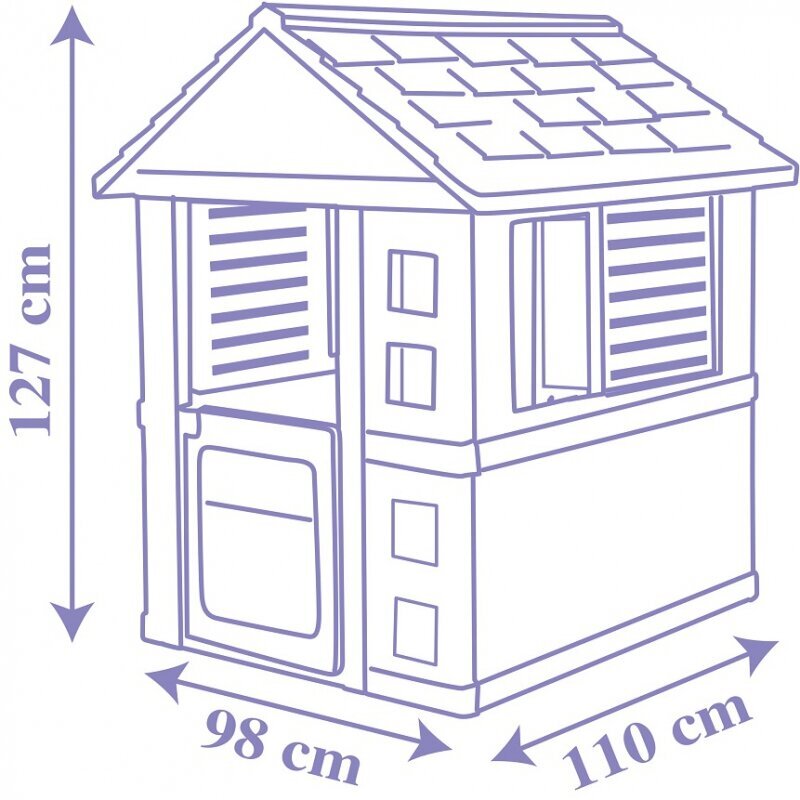 Saldēta daudzkrāsaina rotaļu māja bērniem cena un informācija | Bērnu rotaļu laukumi, mājiņas | 220.lv
