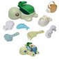 Smilšu rotaļlietas, zaļas Woopie, 8 el cena un informācija | Ūdens, smilšu un pludmales rotaļlietas | 220.lv