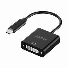 USB C uz DVI Adapteris approx! APPC51 Melns цена и информация | Адаптеры и USB разветвители | 220.lv