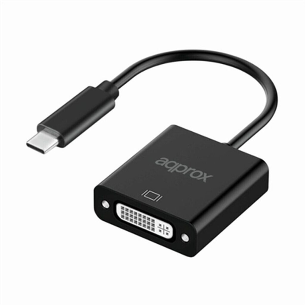 USB C uz DVI Adapteris approx! APPC51 Melns cena un informācija | Adapteri un USB centrmezgli | 220.lv