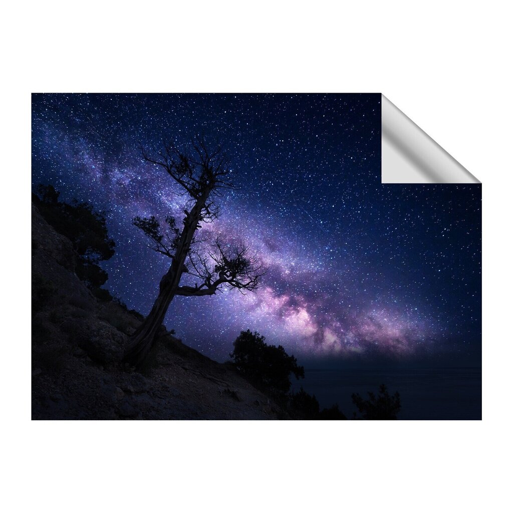 Tapete Zvaigžņotā debess, Tapetes ar telpas dizainu, Interjera dekors - 390 x 280 cm cena un informācija | Dekoratīvās uzlīmes | 220.lv