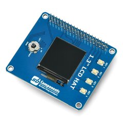 LCD 1.3" 240x240px HAT, paredzēts Raspberry Pi - SB Components SKU21864 цена и информация | Электроника с открытым кодом | 220.lv