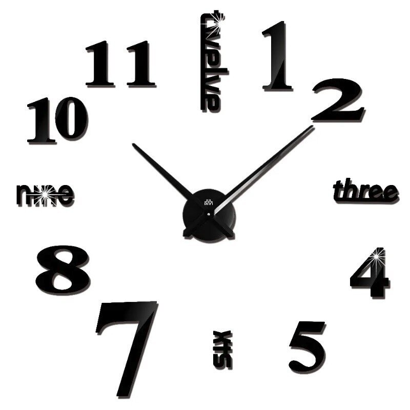 JULMAN lielais sienas pulkstenis T4215B цена и информация | Pulksteņi | 220.lv