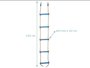Веревочная PVC лестница 180 см, 5 перекладин цена и информация | Горки и лесенки | 220.lv