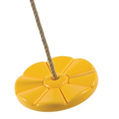Пластмассовые дисковые качели Ø28 cм, желтые цена и информация | Детские качели | 220.lv