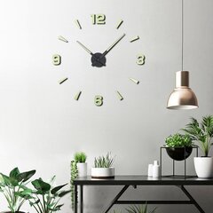 JULMAN Large Wall Clock - Hands T4236L cena un informācija | Pulksteņi | 220.lv