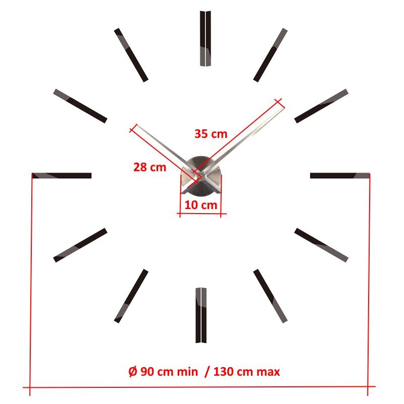 JULMAN lielais sienas pulkstenis T4334S cena un informācija | Pulksteņi | 220.lv