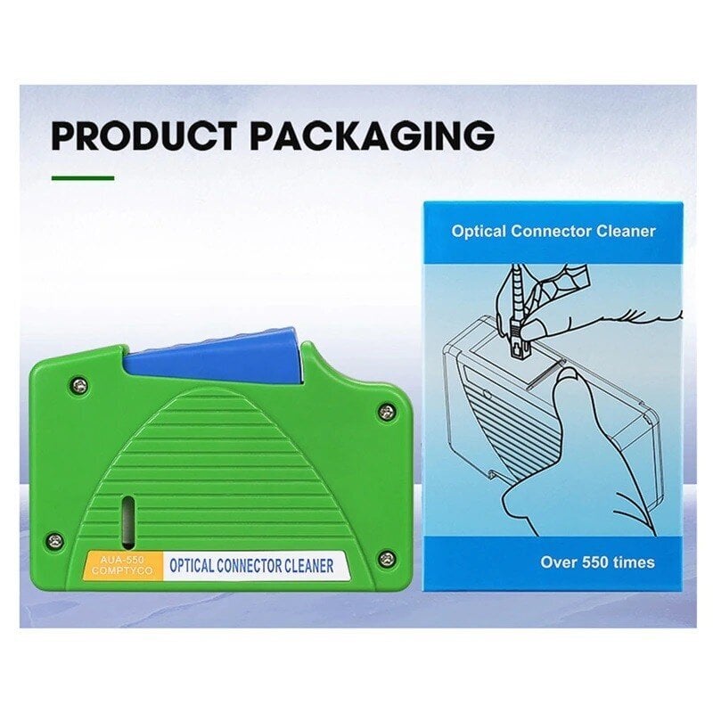 SC / FC / LC / ST / D4 /MU optiskā savienotāja tīrīšanas kasetne. 550 tīrīšanas cena un informācija | Komponentu piederumi | 220.lv