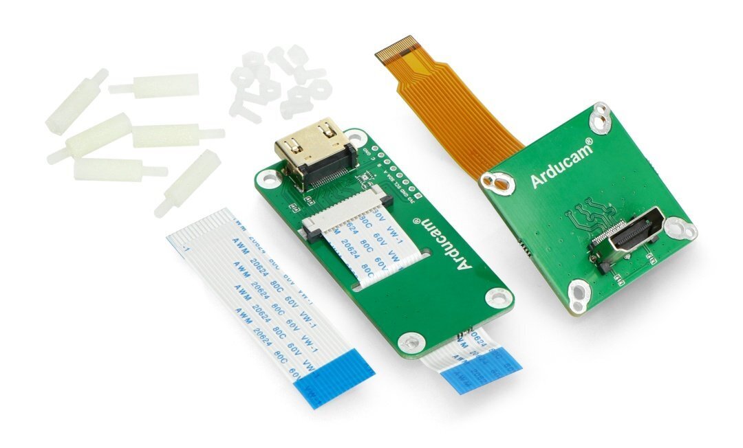 Arducam adaptera plate CSI HDMI HQ 12MP IMX477 Raspberry Pi kamerai FPC 15 Pin 60mm ArduCam B0282 цена и информация | Atvērtā koda elektronika | 220.lv