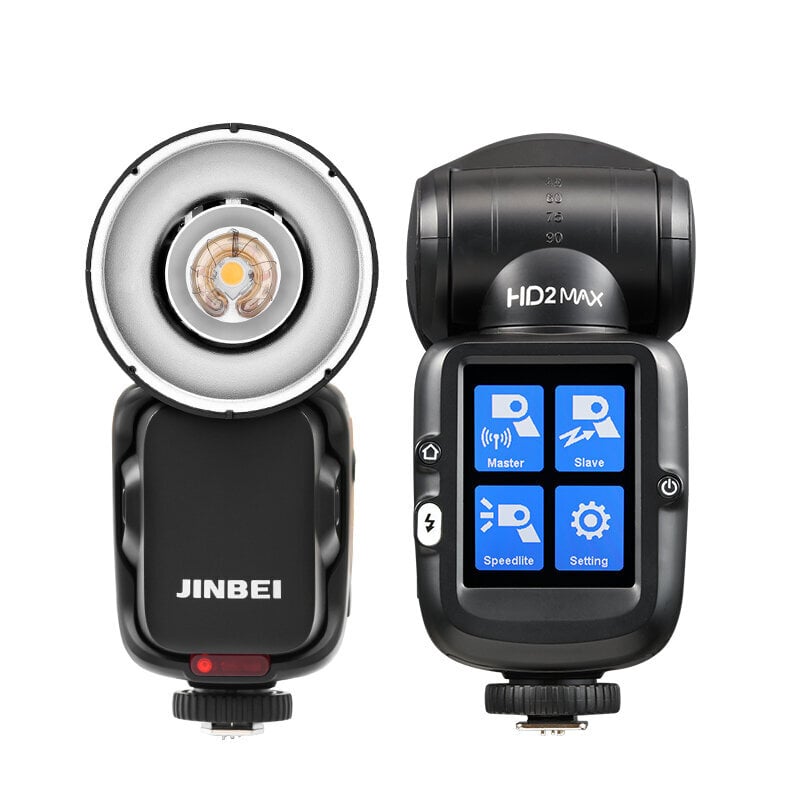 Speedlite kameras zibspuldze JINBEI HD-2MAX TTL HSS LED 80Ws par Canon Nikon Sony Olympus Panasonic Fujifilm cena un informācija | Citi piederumi fotokamerām | 220.lv